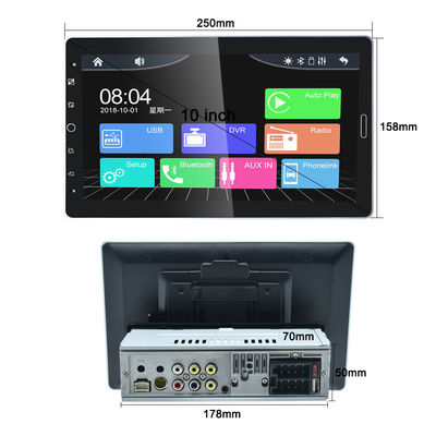 10 Inch Single Din MP5 Player SWC 1024*600 Multimedia Android Auto