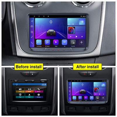 8" HD Touch Screen Head Unit 2 Din GPS Car Multimedia Player Android For Renault Dacia