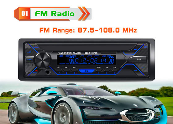 Black Bt Car Stereo Car Bluetooth Audio System Support Hands Free Calls