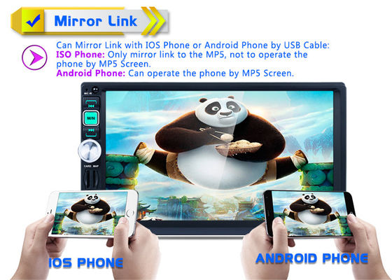 7159G Car MP5 Player Mirror Link 2 Din Gps Bluetooth Car Stereo Touch Screen