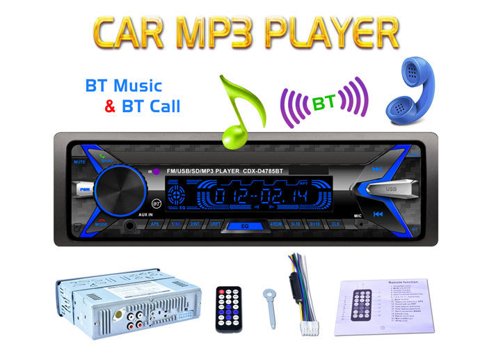 Detachable Panel Bt Car Stereo Wireless Car Player With Bluetooth 4 Ways Speaker Output